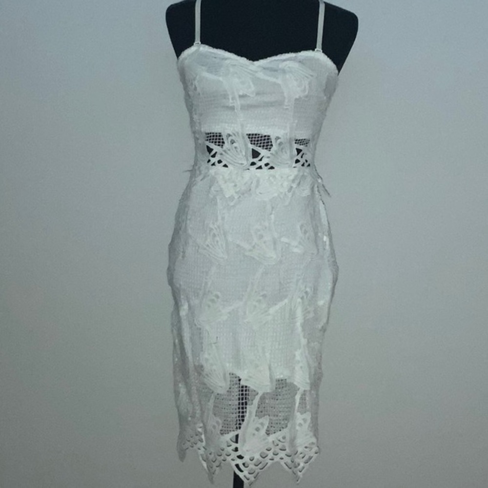 Charlotte Russe White Lace Dress